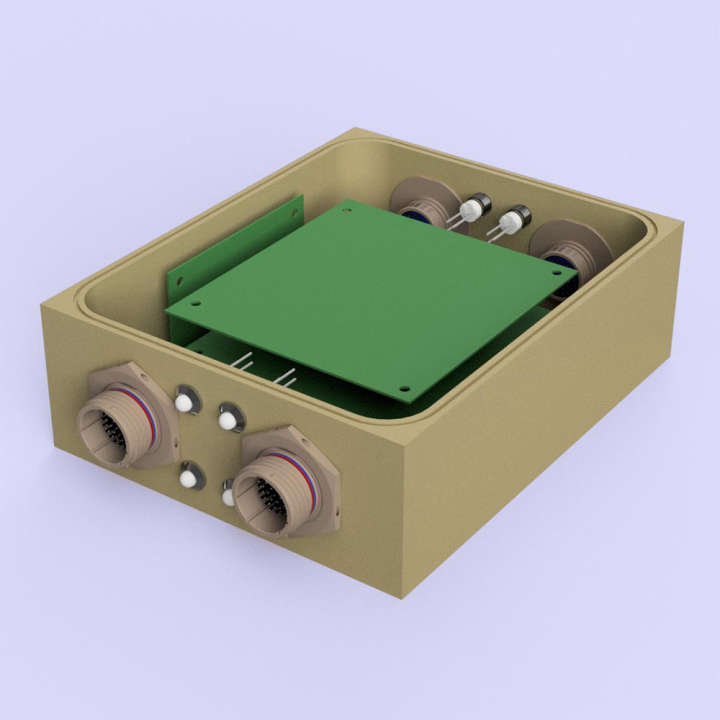 Custom modular enclosure and electronic assembly for harsh environments